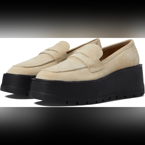 Free People Nico Platform Loafers Cappuccino Suede EU Size 38, US 7.5 - Picture 6 of 8